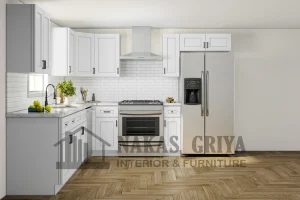 Lemari Dapur Model I Shape - Single Wall Kitchen Cabinet