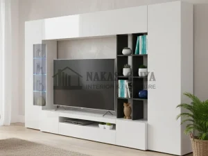 Rak Lemari TV HPL Minimalis Terbaru Jepara
