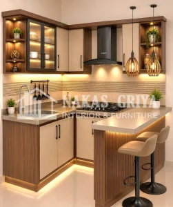 Kitchen Set Minimalis Motif Natural